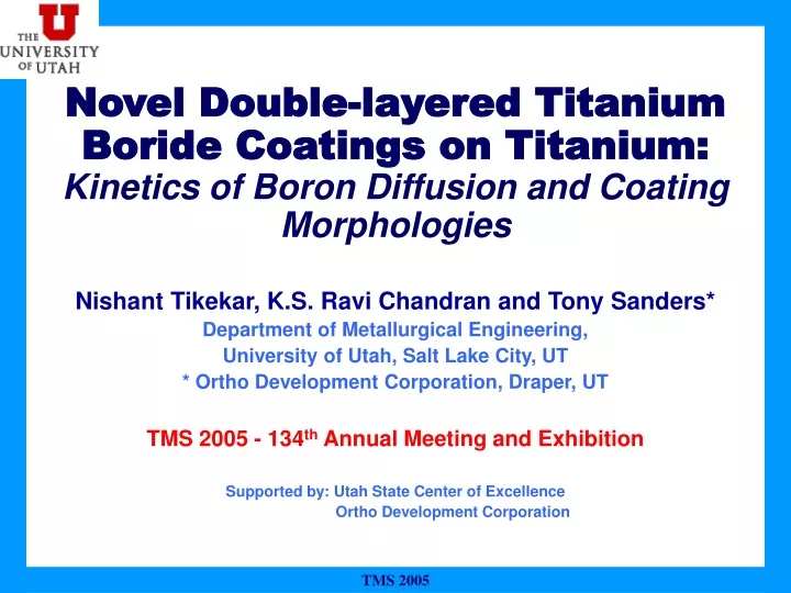 novel double layered titanium boride coatings