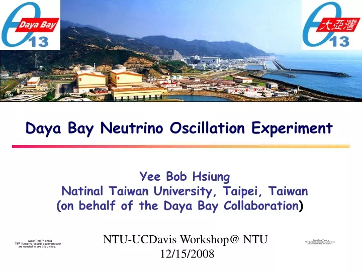 daya bay neutrino oscillation experiment