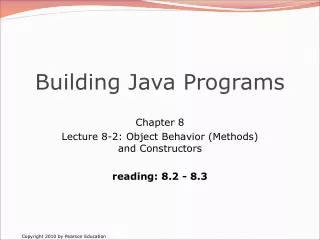 Building Java Programs