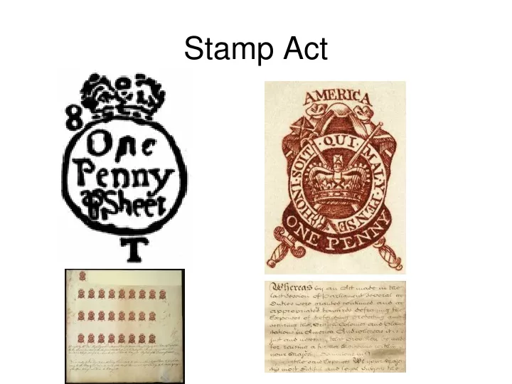 stamp act