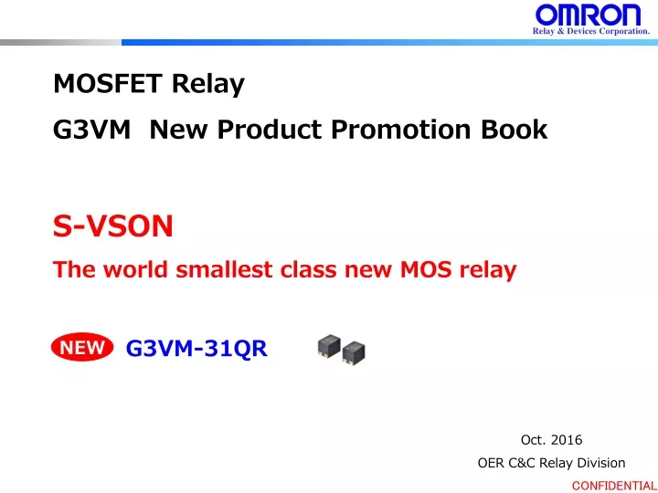 mosfet relay g3vm new product promotion book