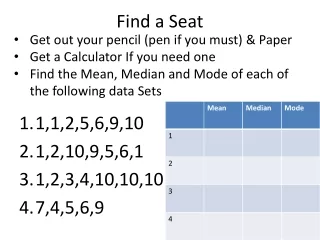 Find a Seat