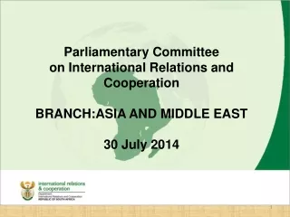 Branch  Asia and Middle East