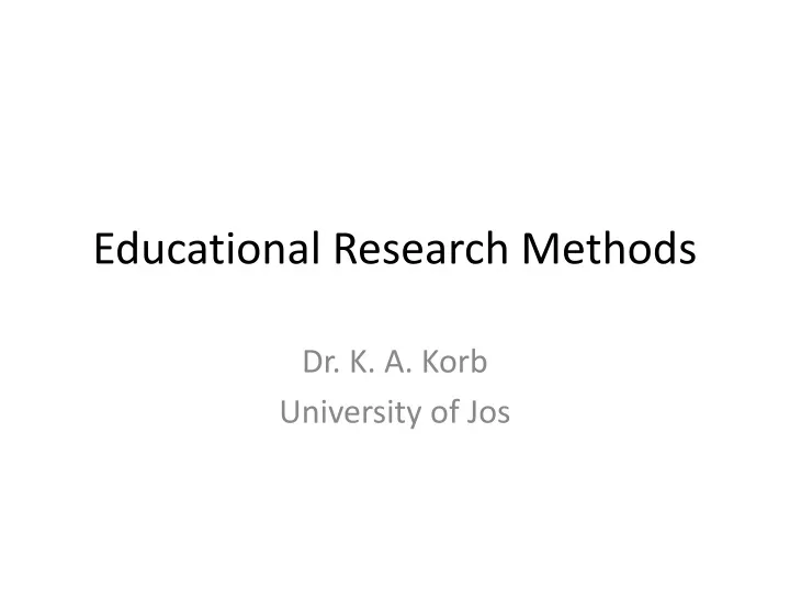 educational research methods