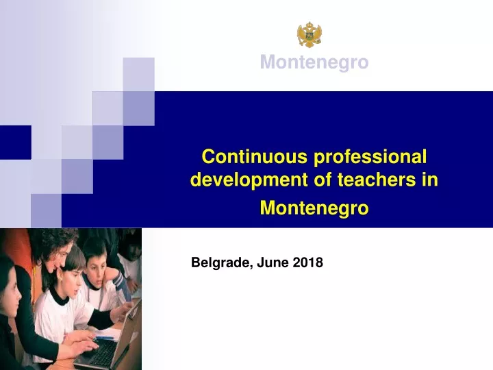montenegro continuous professional development of teachers in montenegro