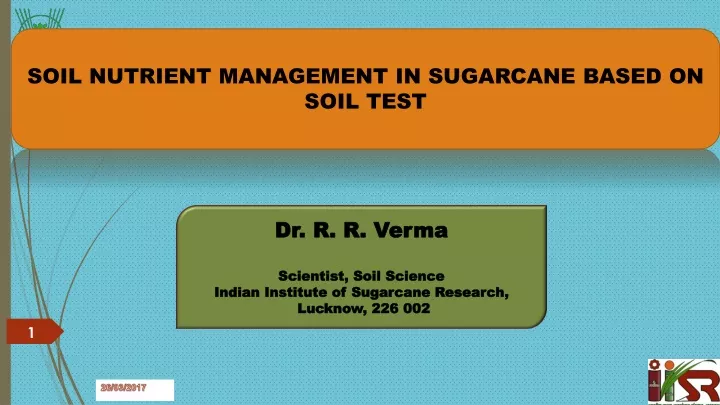 soil nutrient management in sugarcane based