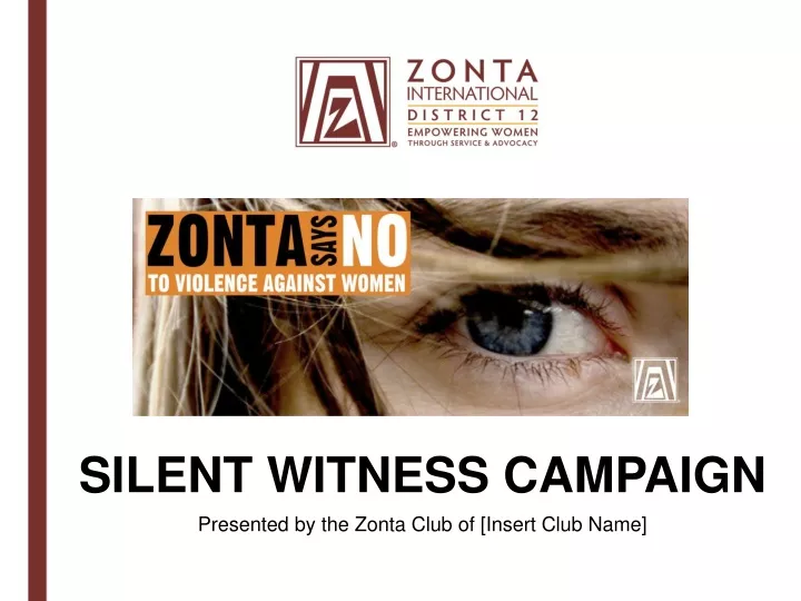 silent witness campaign