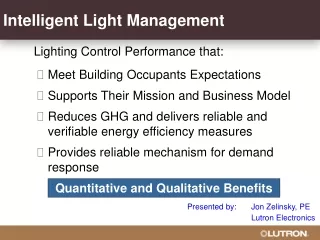 Intelligent Light Management