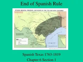 End of Spanish Rule