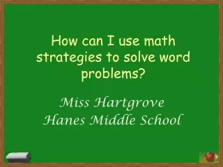 How can I use math strategies to solve word problems?