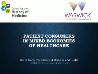Patient consumers  in mixed economies  of healthcare