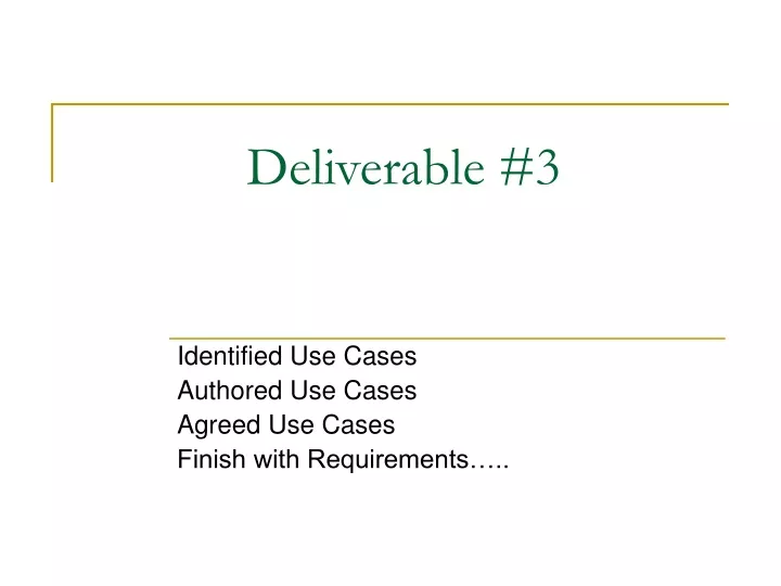 deliverable 3