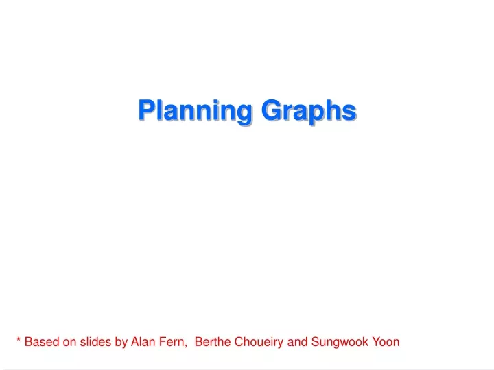 planning graphs