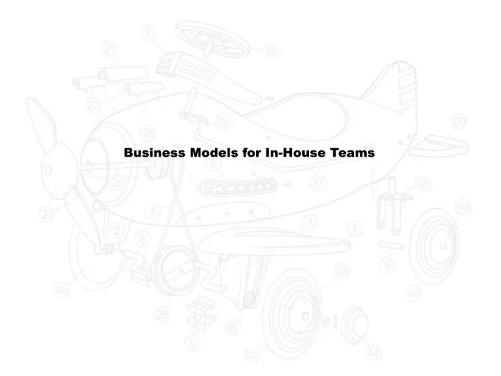 business models for in house teams