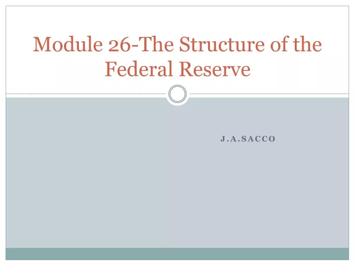 module 26 the structure of the federal reserve