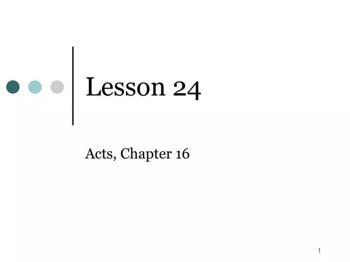 lesson 24