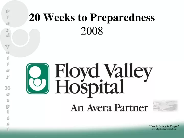 20 weeks to preparedness 2008