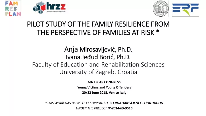 pilot study of the family resilience from