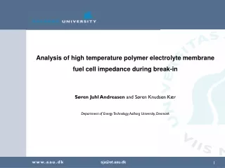 Analysis of high temperature polymer electrolyte membrane  fuel cell impedance during break-in