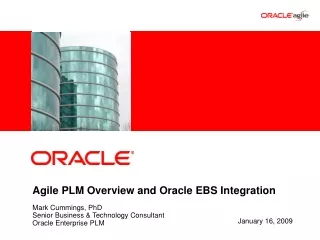 Agile PLM Overview and Oracle EBS Integration