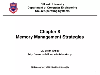 Chapter 8 Memory Management Strategies