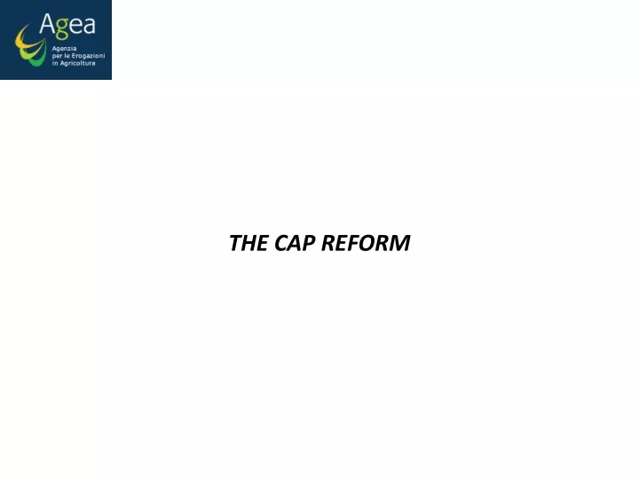 the cap reform