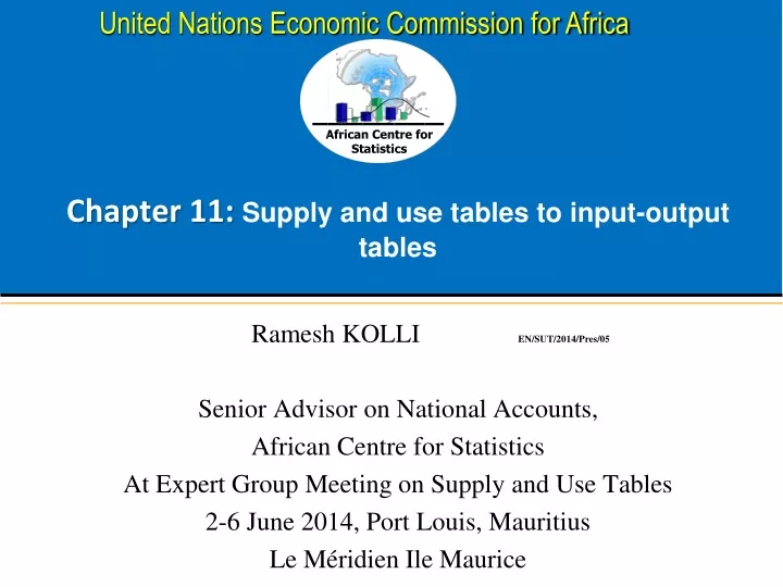 chapter 11 supply and use tables to input output tables