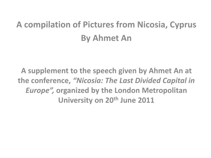 a compilation of pictures from nicosia cyprus