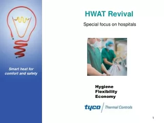 Special focus on hospitals