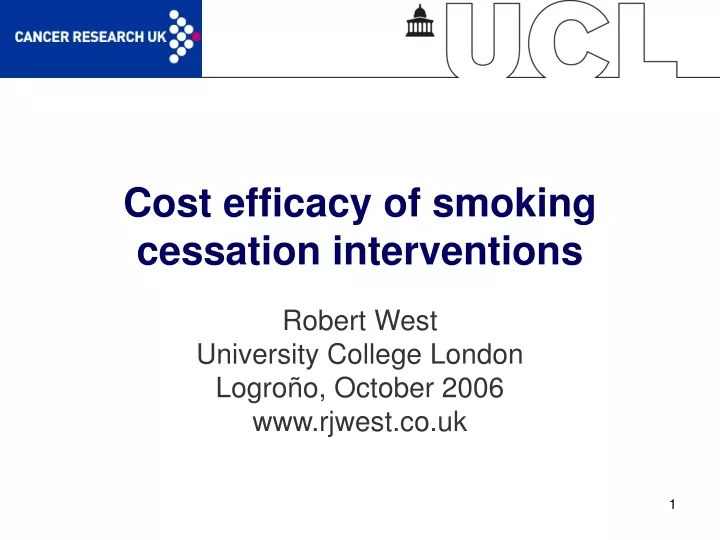 cost efficacy of smoking cessation interventions