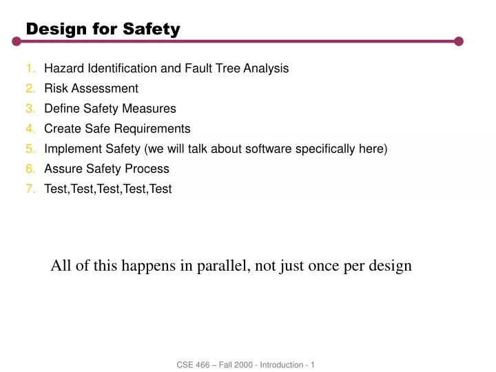 design for safety