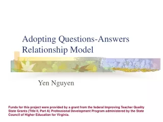 Adopting Questions-Answers Relationship Model