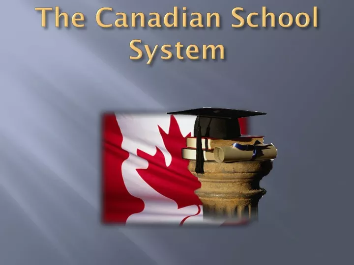 the canadian school system