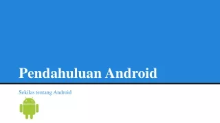 Pendahuluan Android