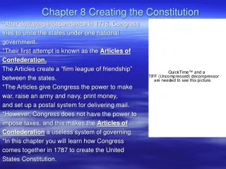 Chapter 8 Creating the Constitution