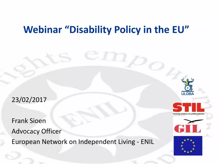 webinar disability policy in the eu