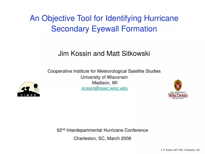 an objective tool for identifying hurricane