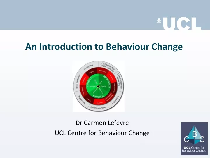 an introduction to behaviour change
