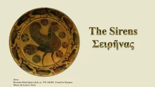 Siren Boeotian black-figure dish, ca. 570–560 BC. Found in Tanagra. Musée du Louvre, Paris