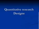 PPT - The Nature of Inquiry and Research Quantitative Research Designs ...