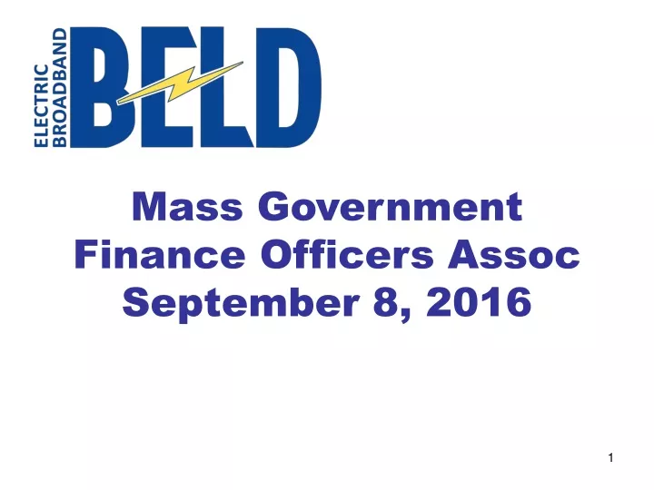 mass government finance officers assoc september