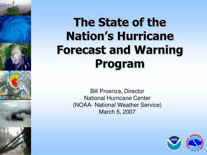 the state of the nation s hurricane forecast and warning program