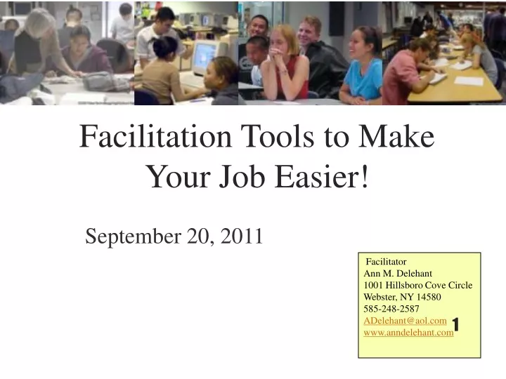 facilitation tools to make your job easier