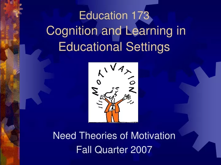 education 173 cognition and learning in educational settings