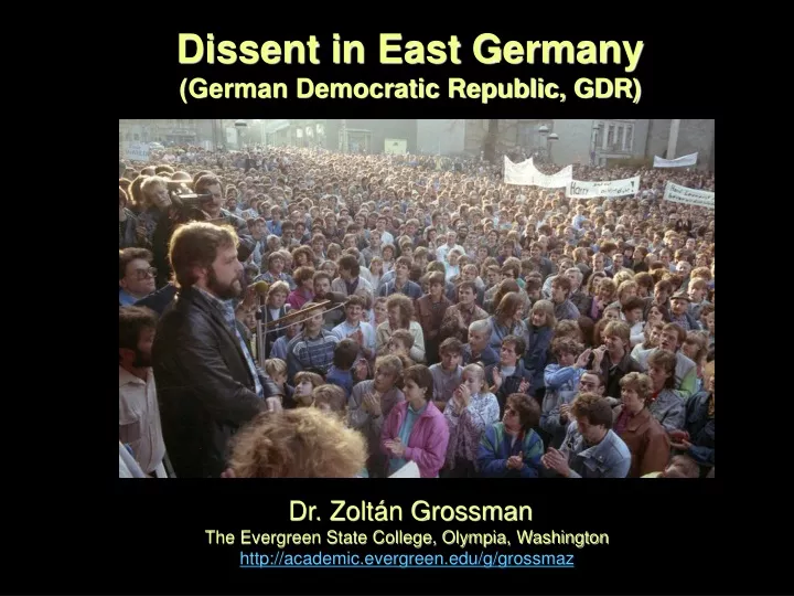 dissent in east germany german democratic