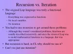 Recursion vs. Iteration - slide 1
