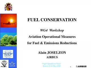 FUEL CONSERVATION WG4  Workshop Aviation Operational Measures  for Fuel &amp; Emissions Reductions