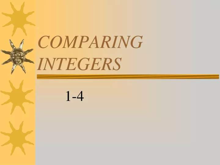 comparing integers