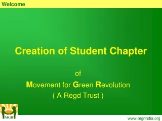 Creation of Student Chapter