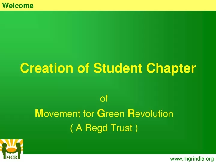 creation of student chapter